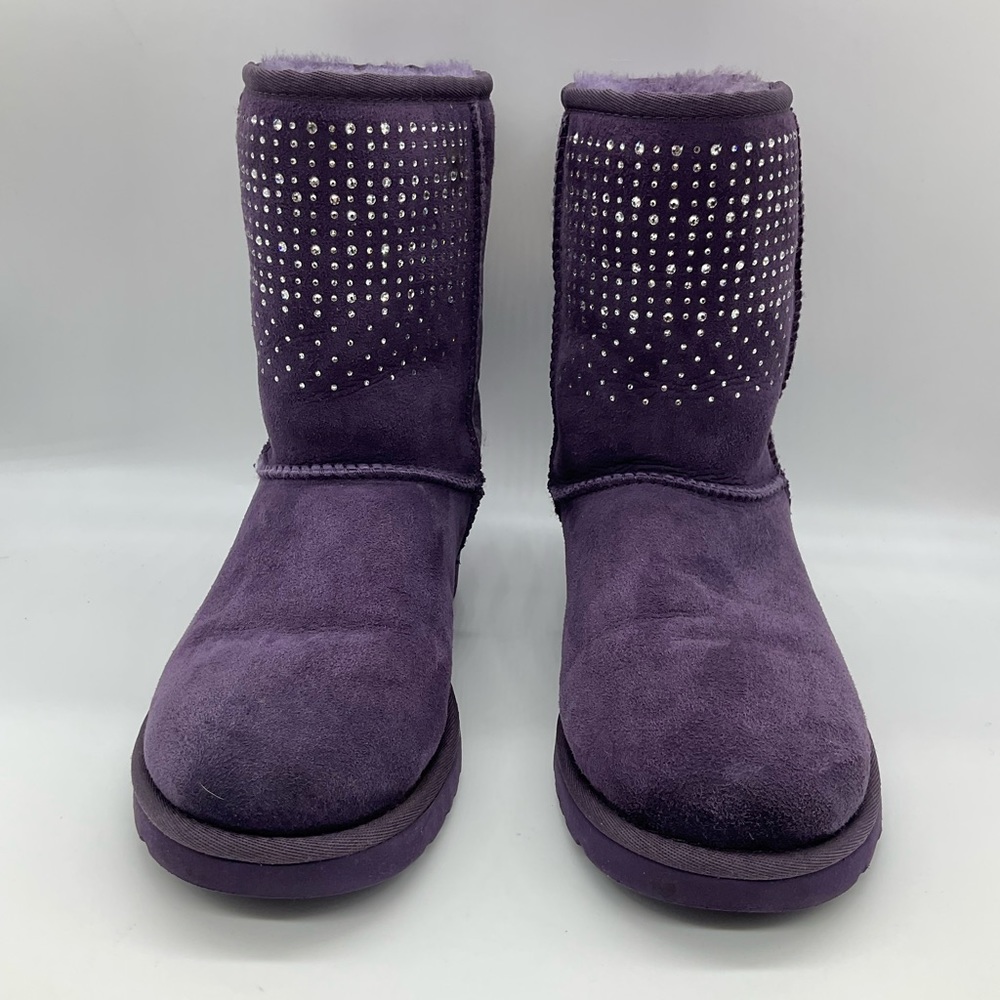 UGG PURPLE ULTRA SOFT CLASSIC SHORT BLING BOOTS